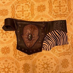Brown Leather Strega Festival Hip Bag